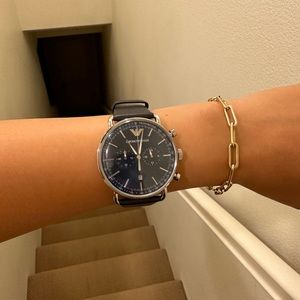 Emporio Armani Analog Blue Dial Men's Watch - AR11105